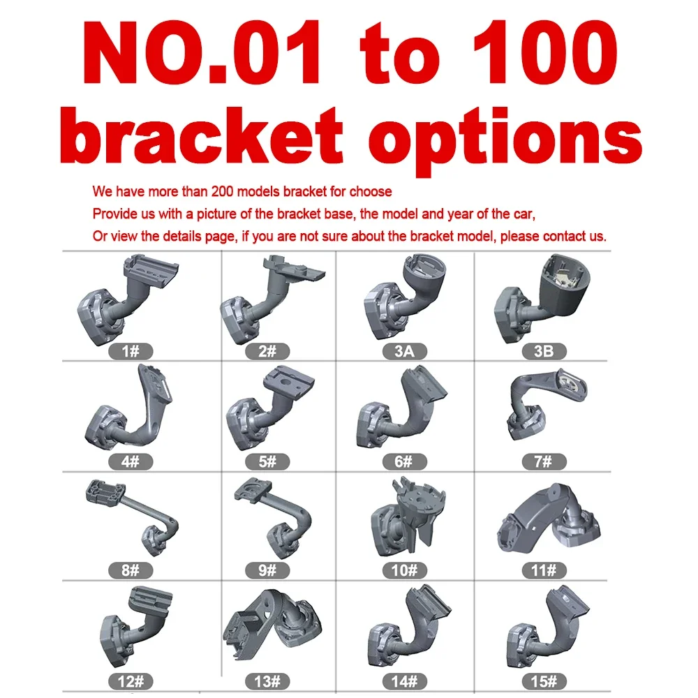 

Кронштейн для автомобильного седана, зеркало заднего вида, аксессуары для монитора, соединение с квадратной головкой, кронштейн для зеркала пикапа грузовика