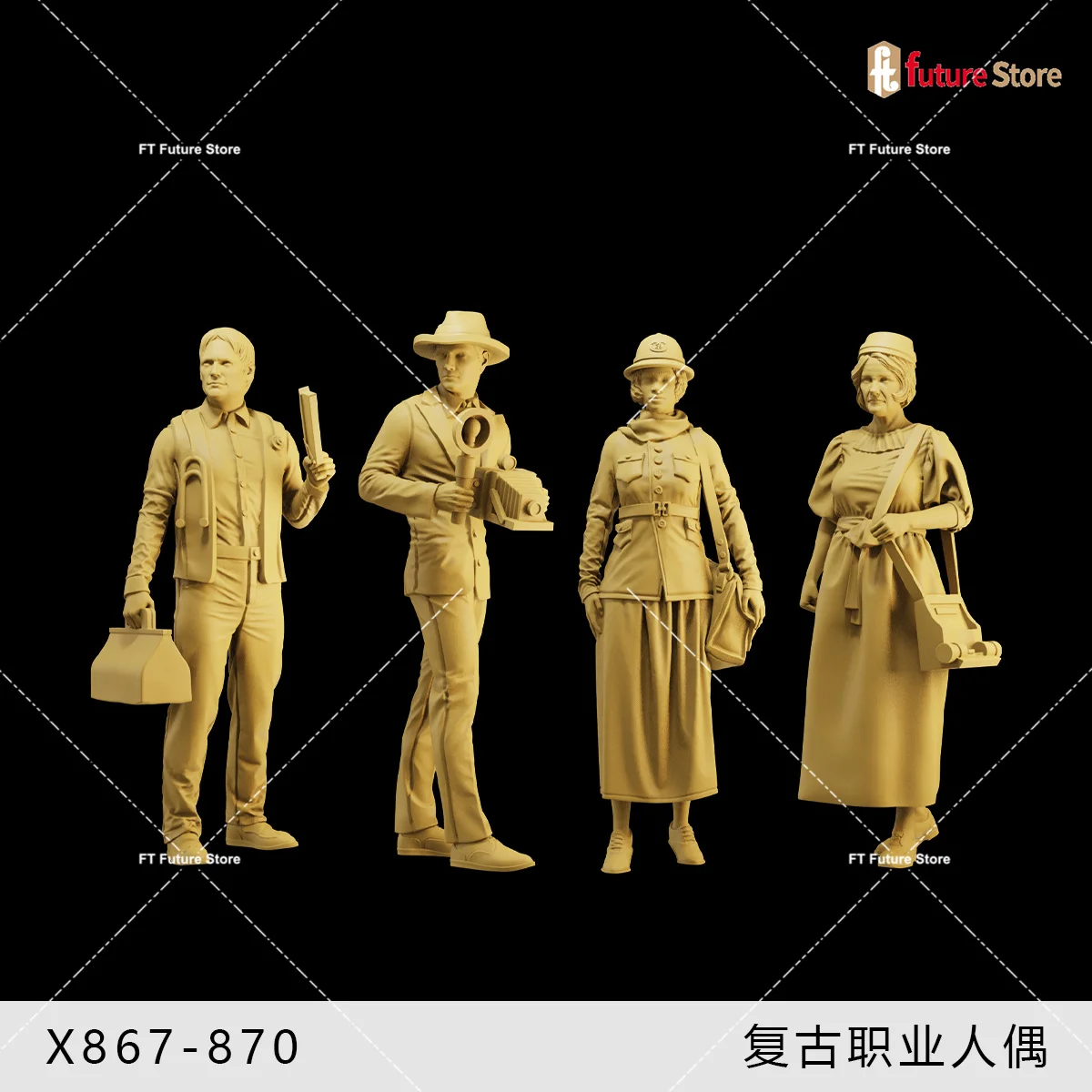 3D-печать 1/64 1/43 1/35 в британском стиле Мужская Ретро профессиональная фигурка