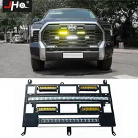 JHO Offroad Driving Front Grille Flashing LED Strobe Light Bar For 2022 2023 Toyota Tundra Enterior Accessories