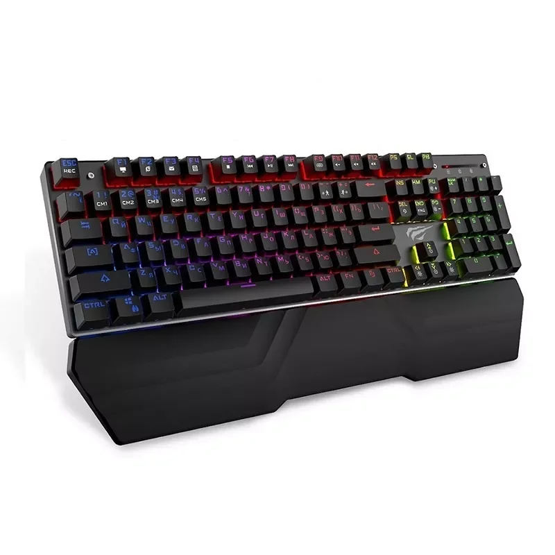 

2022 Mechanical Keyboard 87/104 keys Blue or Red Switch Gaming Keyboards for Tablet Desktop Russian/US sticker