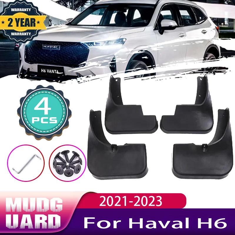 

Car Mud Flaps for Great Wall Motor GWM Haval H6 Accessories 2023 Hover HEV 2021 2022 Mudguard Splash Guards Fender Mudflaps Auto