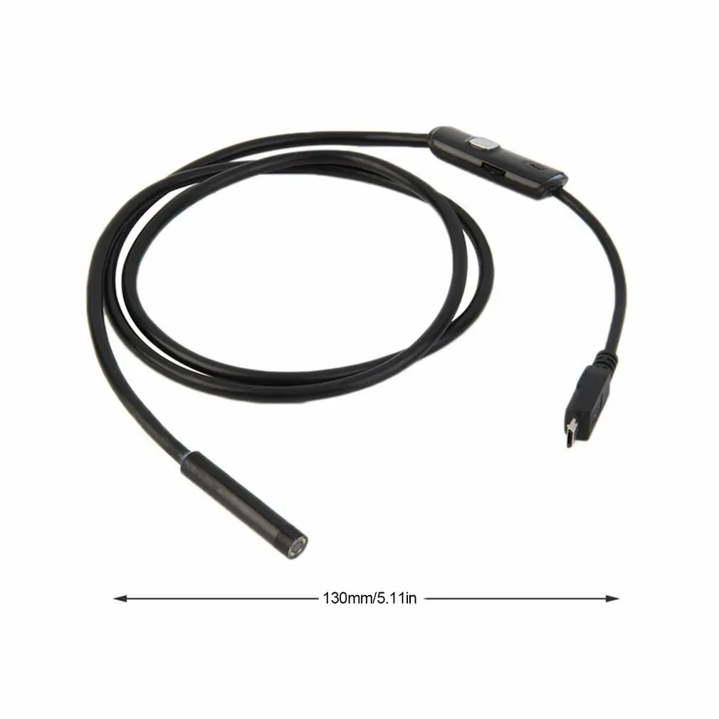 Камера-эндоскоп Водонепроницаемая с кабелем USB 7 мм 1 м 6 светодиодов | Электроника
