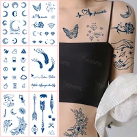 semi permanent juice temporary tattoo sticker festival sexy tattoo for men long lasting 1 2 week waterproof realistic stickers