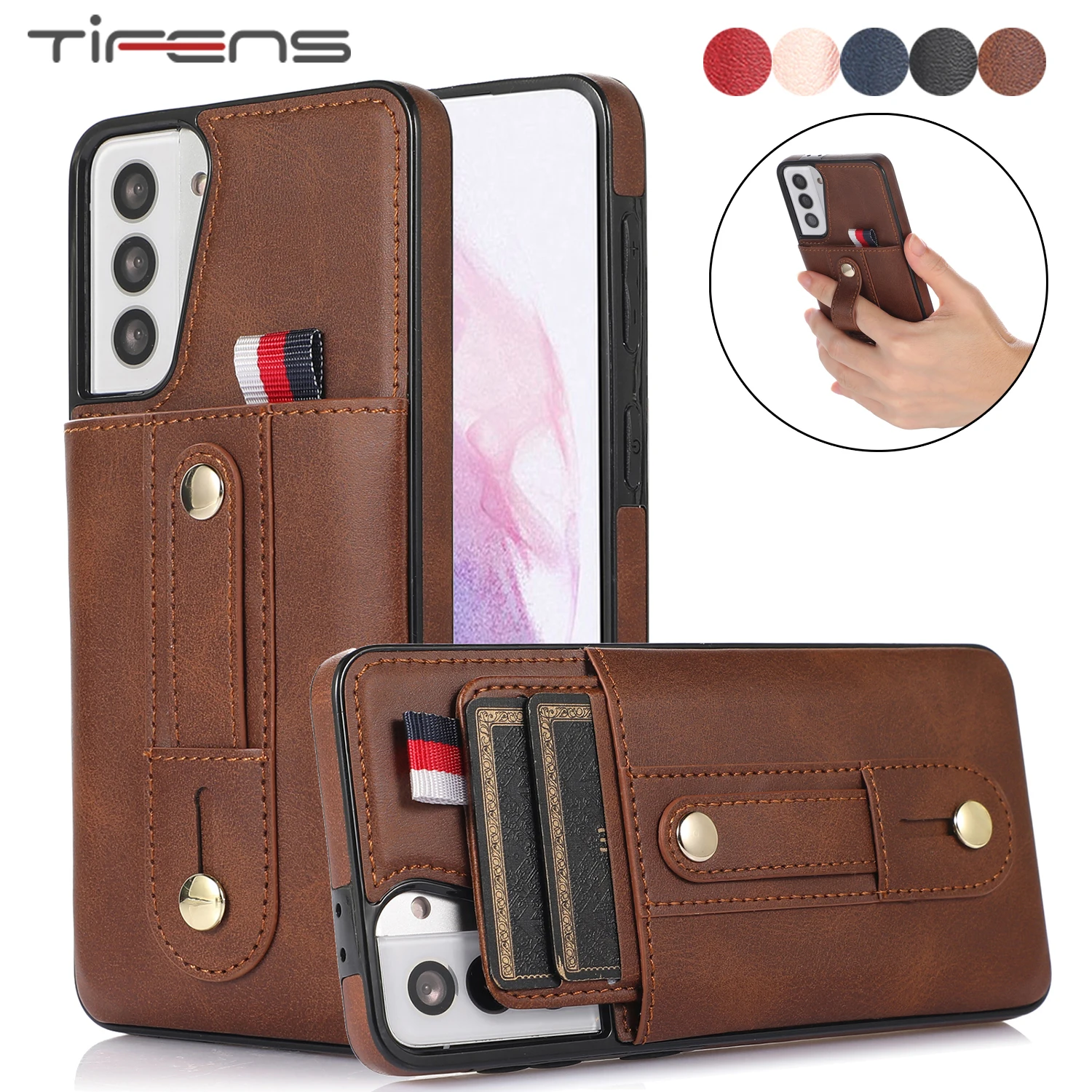 

Luxury Leather Pull Case For Samsung Galaxy Note 20 Ultra 10 Plus 9 Retro Stand Holder Shockproof Wallet Card Phone Bags Cover