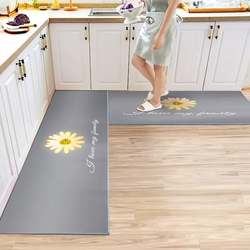 

NEW2023 Anti-Skid Kitchen Mat Living Room Bedroom Long Area Rugs Absorbent Bathroom Entance Doormat Balcony Hallway Decor