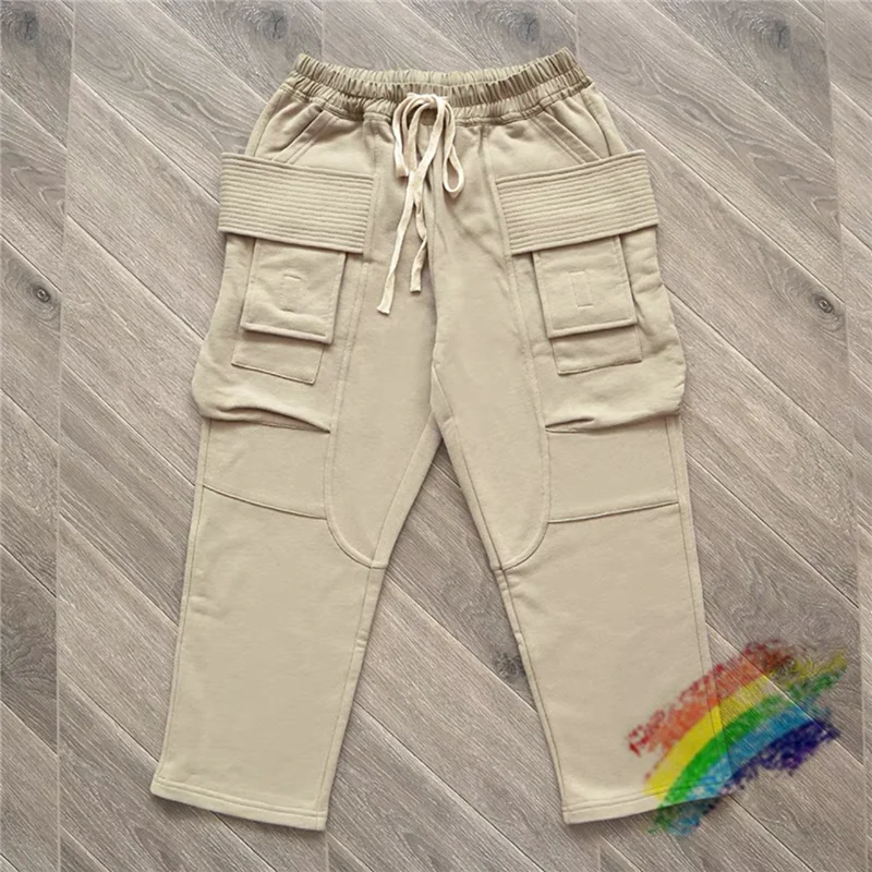 

Travis Scott Cactus Jack Cargo Pants Men Women 1:1 Top Version High Street Double Ring Joggers Drawstring Sweatpants Trousers