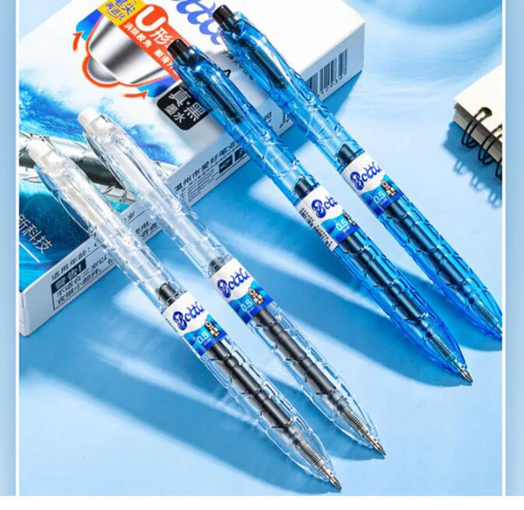 

1 шт. офисная гелевая чернильная ручка, черный цвет, выдвижная большая емкость, гладкие гелевые ручки для письма 0,5 мм для студентов, канцеляр...