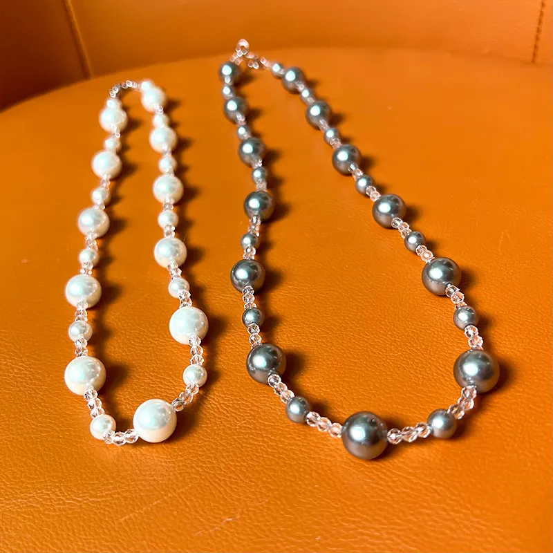 Элегантное ожерелье из жемчуга и шпинели с пряжкой стерлингового серебра 925