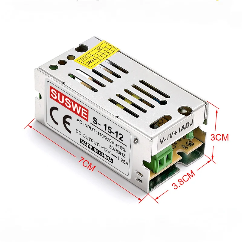 

Ledlighting Transformer 1A 2A 5A 10A 15A 20A 30A 40A 50A 60A Led Strip Switch Driver Ac110V-220V To Dc 12V Power Supply Adapter