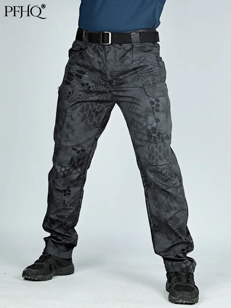 

PFHQ New 2022 Mens Military Tactical Pants Multiple Pocket Elasticity Outdoor Clothes Fashion Male Casual Cargo Trousers 21Q1474