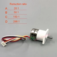 15mm stepping gear motor dc5v 6v 40 ohm 2 phase 4 wire metal gearbox high torque stepper motor with dust proof housing