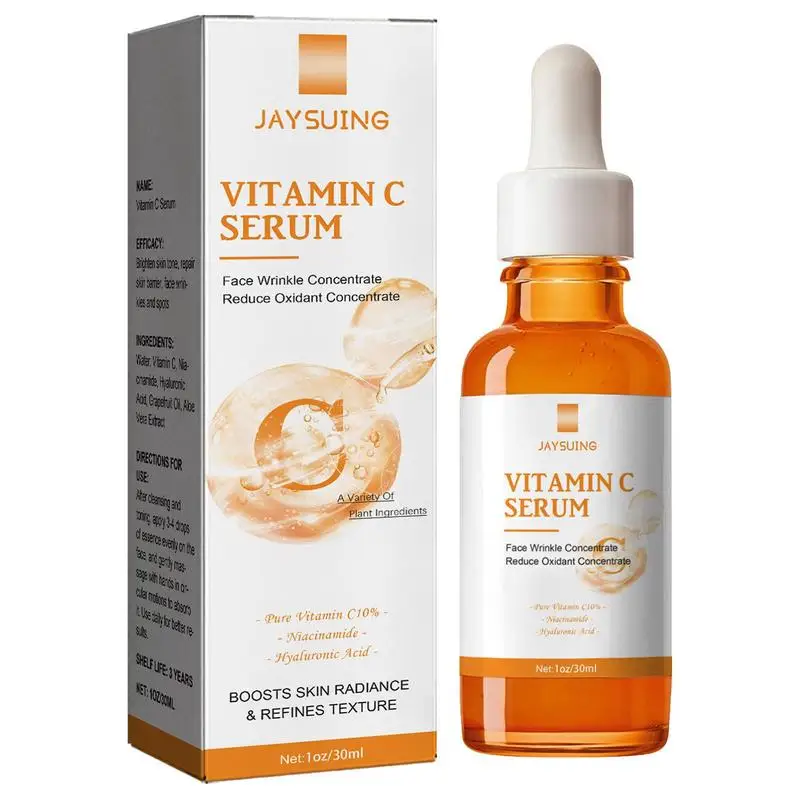 

Эссенция витамина С, осветляющие и увлажняющие сыворотки для женщин, 30 мл сыворотки для ухода за кожей лица для уменьшения внешнего вида и мелких линий