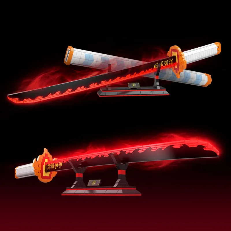 

Сборный конструктор игрушечный убийца демонов аниме периферийный ренгоку ничириновый меч светящиеся модели игрушки для детей и взрослых Рождественский подарок