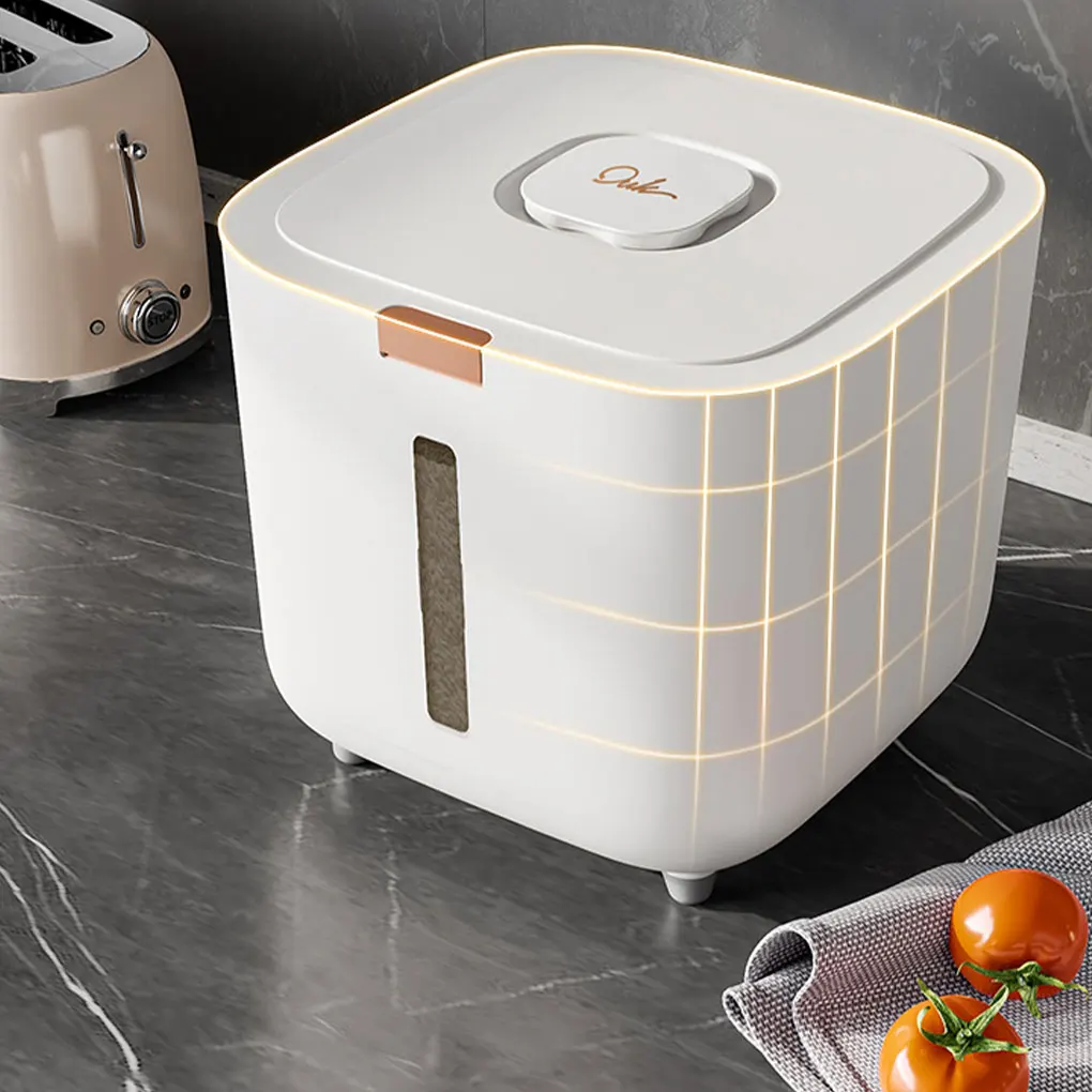 Ведро для риса 10 кг герметичный контейнер с защитой от насекомых и влаги хранения