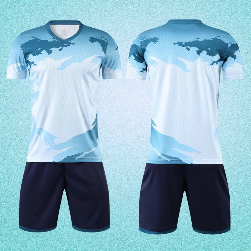 Football Team Suit Men Football Team Suit Custom Men Jersey Clothing Training Suit Quick Dry Summer New Sports Suit Gym