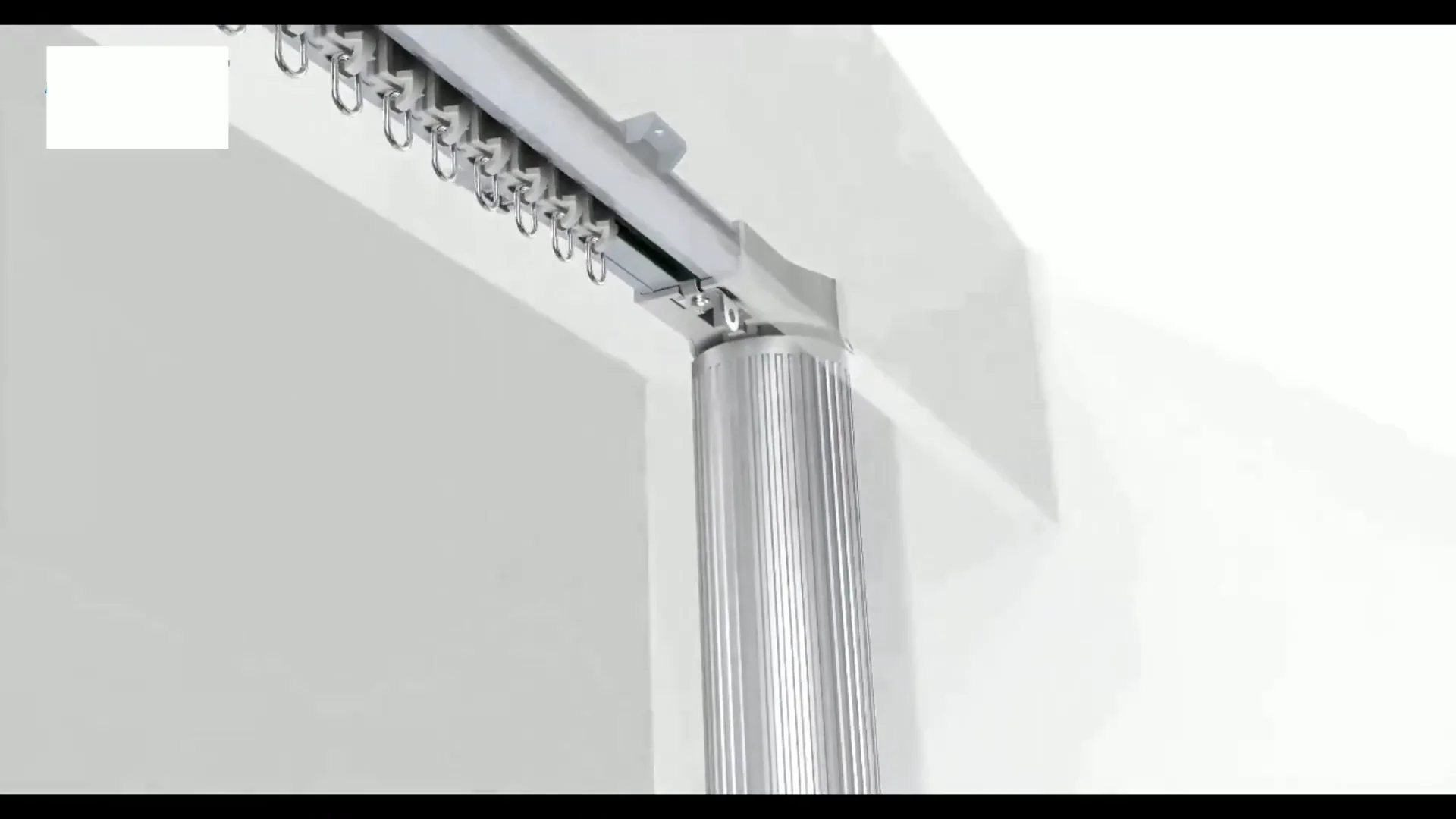 

Wifi electric drive motorized retractable curtain motor track for smart home