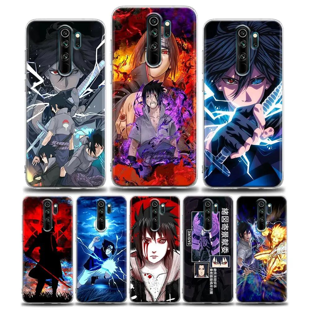 

Clear Case For Xiaomi Redmi Note 11 10 9 8 Pro 7 8A 10S 11S Soft Cover Japan Naruto Uchiha Sasuke Anime For Redmi 8Pro K40 Coque