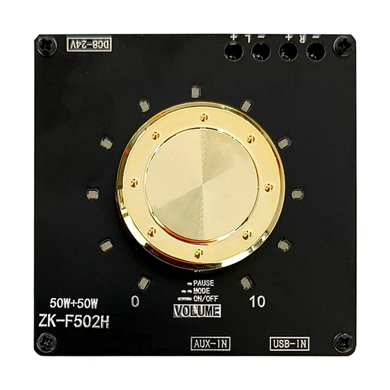 

Amplifier Board With Short Circuit Protection ZK-F502H 5.1 50W 2.0Channel Amplifier Board For Sound Box