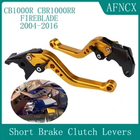 adjustable short brake clutch levers for honda cb1000r 2008 2016 cbr1000rrfireblade 2004 2005 2006 2007 motorcycle accessories