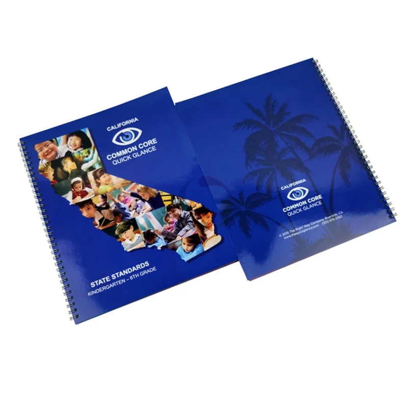 

High quality spiral customized logo custom design spiral notebook print