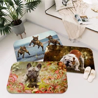 french bulldogs hallway carpet nordic style bedroom living room doormat home balcony anti slip doormat area rug