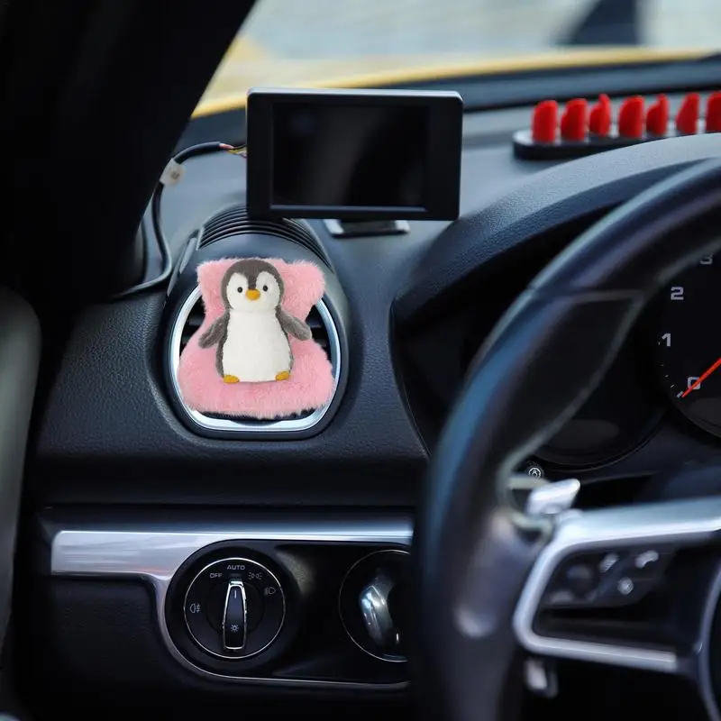 Украшения для вентиляционных отверстий автомобиля плюшевая мультяшная кукла