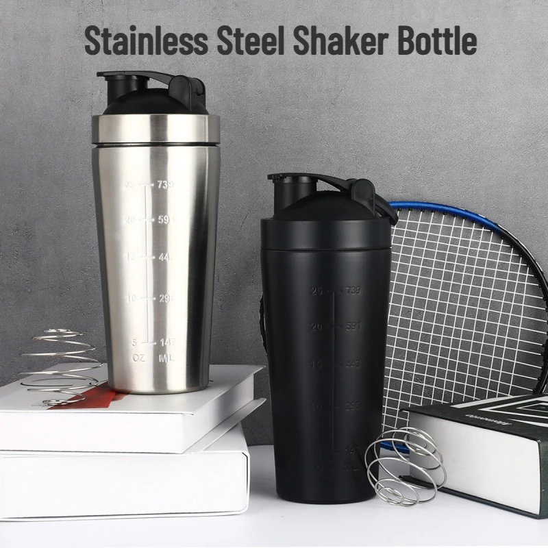 500/750ml  Leak Proof Water Bottle For Gym Fitness Sport Whe