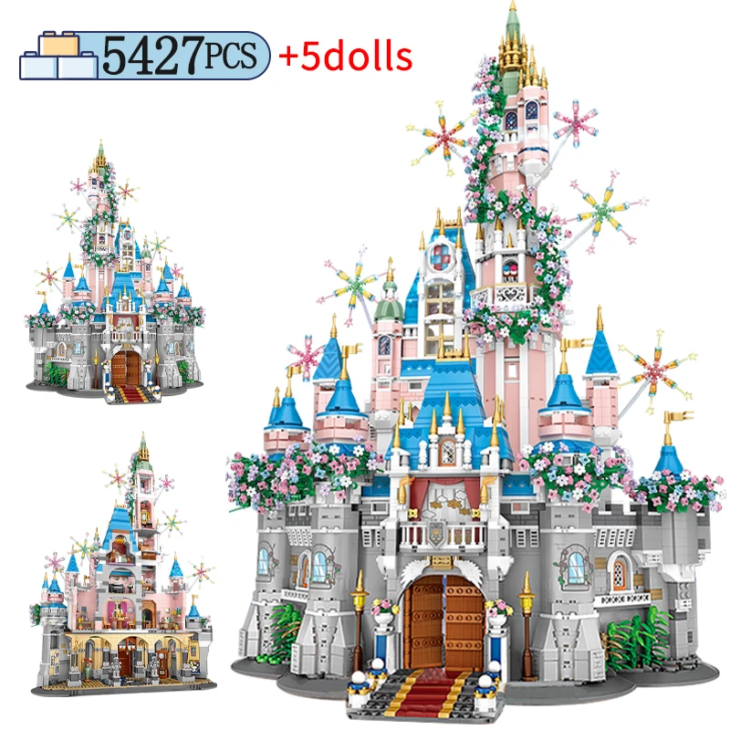 

5427pcs City Princess Wedding Mini Castle Architecture Building Blocks Friends Construct Houses Figures Bricks Toys For Kids