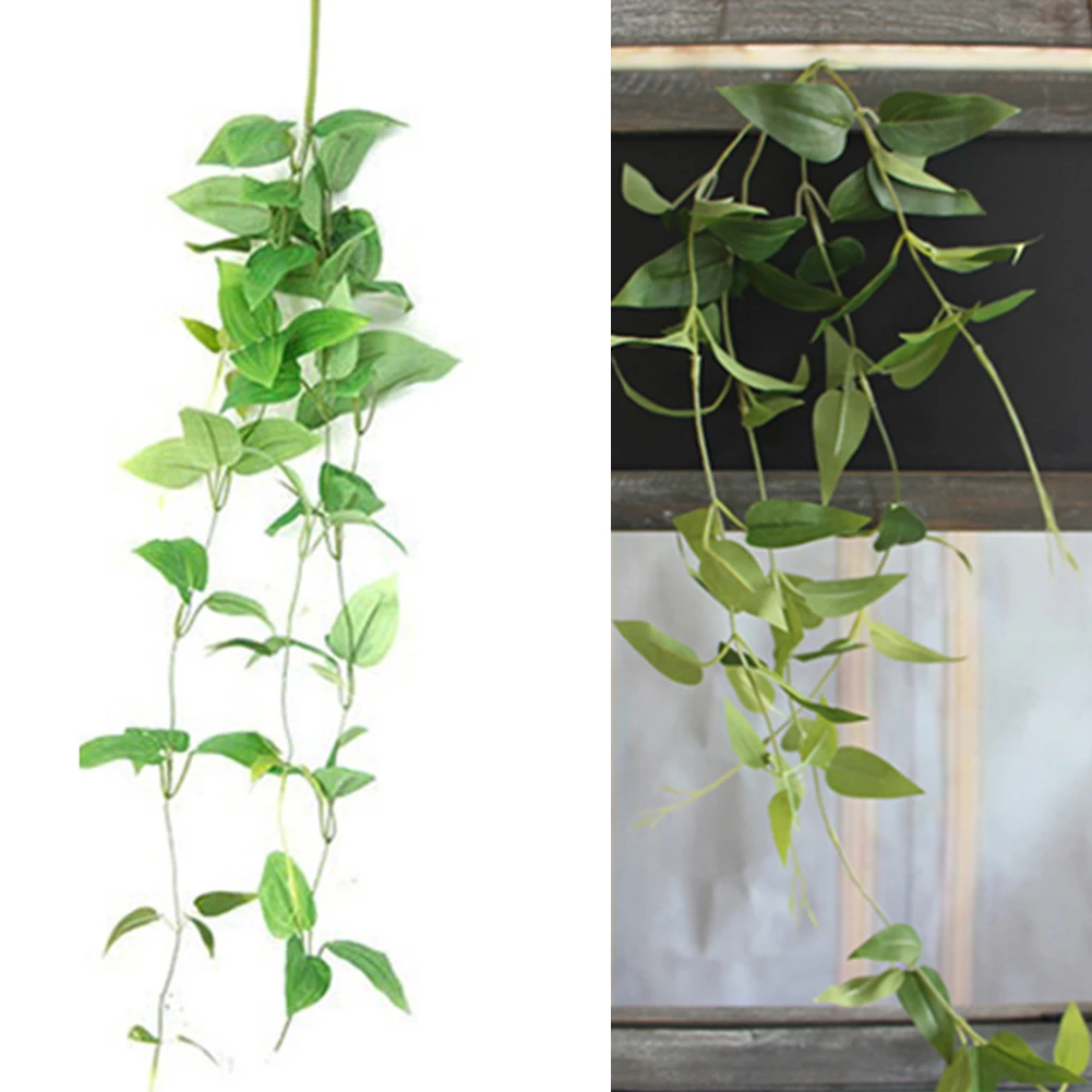 

Artificial Flower Wall Hanging Indoor Simulation Plant Vine Small Clematis Leaves Wedding Silk Flower For Home Decoration