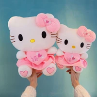new sanrio hello kitty kawaii plush toys cat dolls soft stuffed cute hello kitty kawaii room decor toys for girls birthday gifts