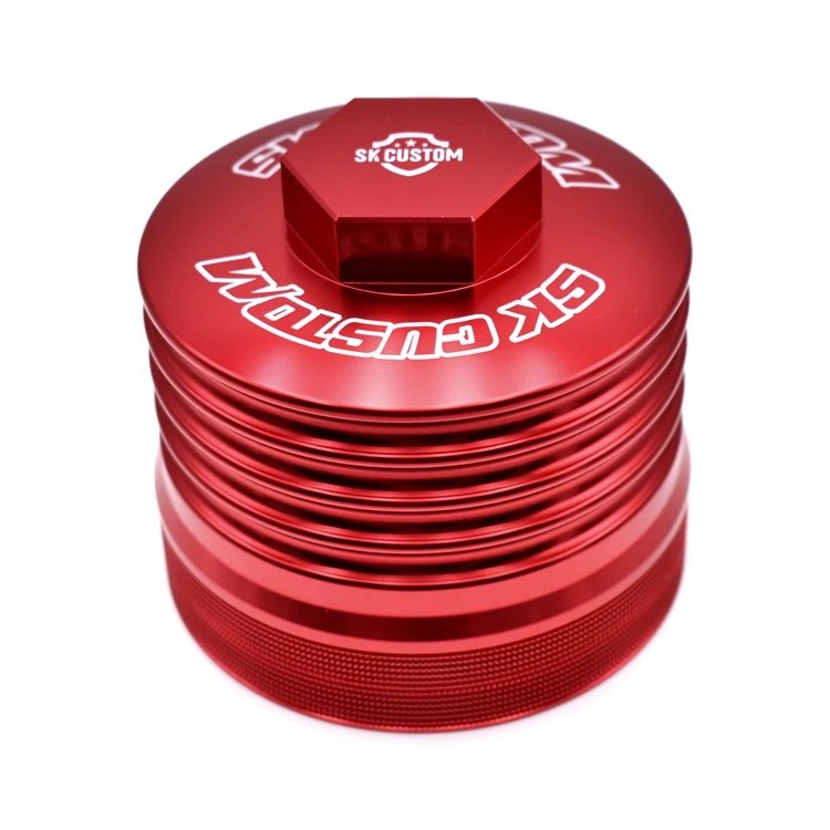 Крышка масляного фильтра двигателя SK CUSTOM для Audi EA837, корпус фильтра из алюминиевого сплава A4L A6 Q5 2.4L 2.5L 2.8L 3,0 T 3.2L, модификация автомобиля