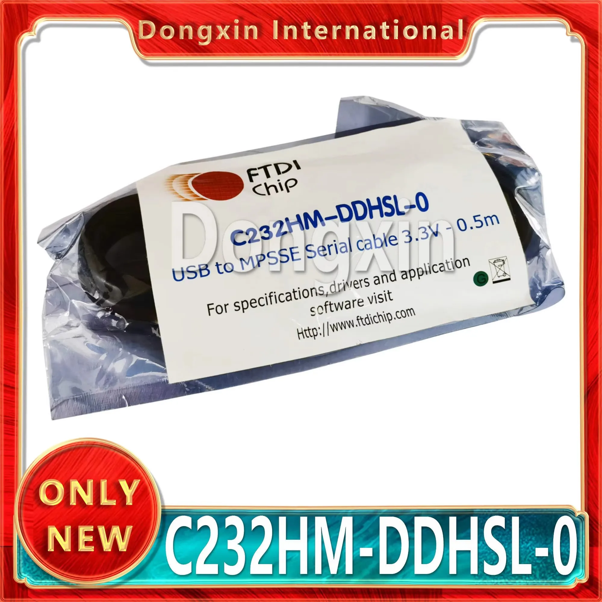 Официальный кабель FTDI C232HM-DDHSL-0 USB-MPSSE Интерфейс SPI I2C JTAG