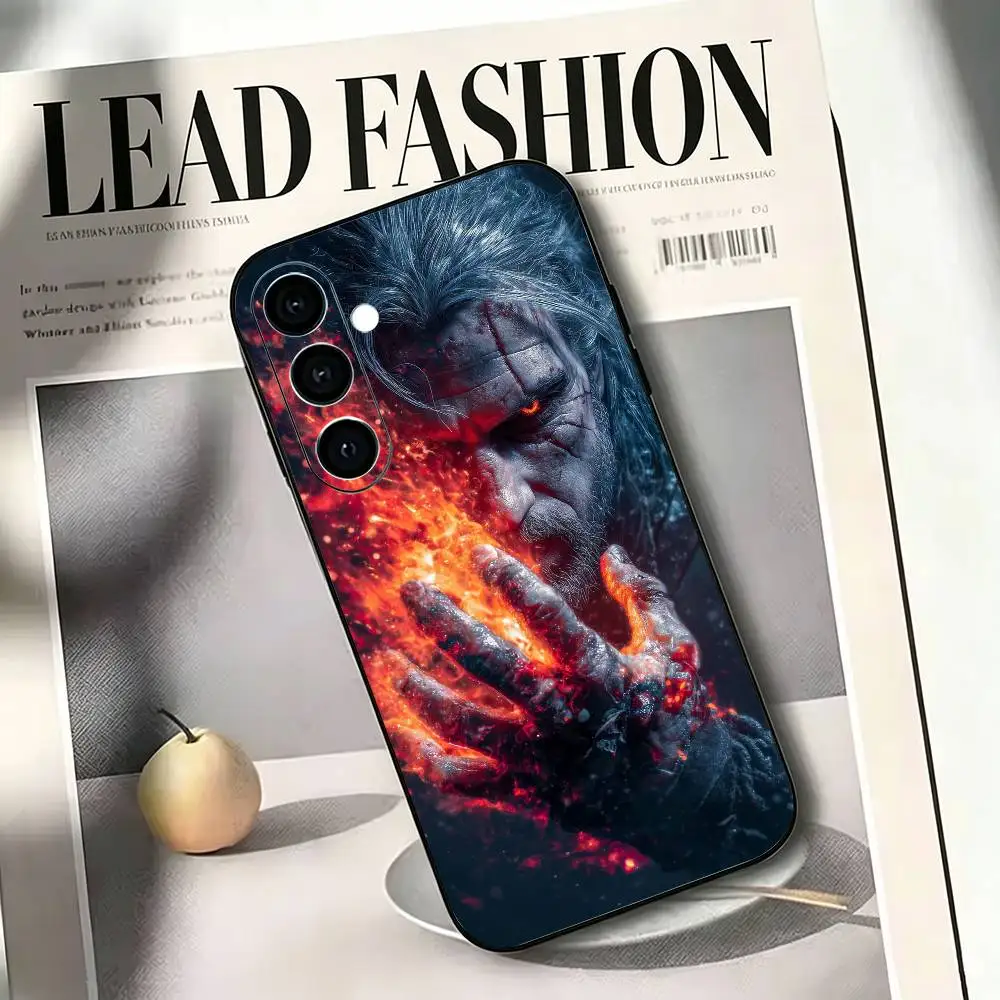 Фото Чехол для телефона Game T-The Witcher W-Wild Hunt-s для Samsung A73 20,21s,22,31,32,52,53,72, мягкий черный корпус №2
