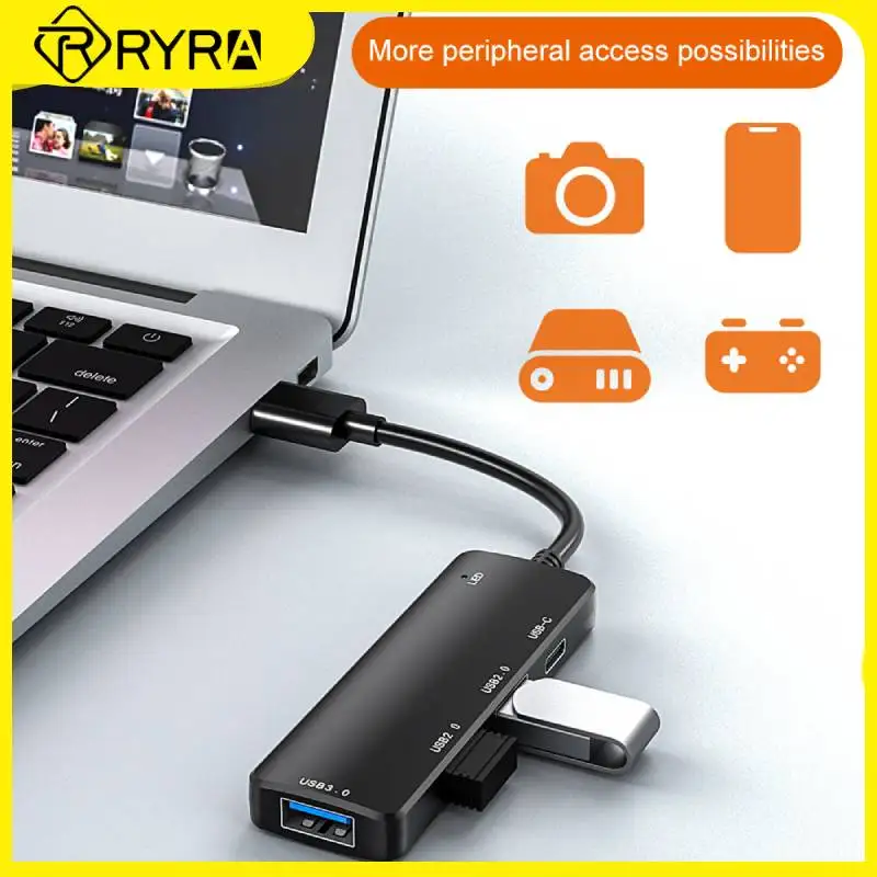 

RYRA 5Gbps USB3.0/2.0 Hub Multifunctional Adapter Charging Type C HUB 4 Ports Splitter High Speed HUB PC Laptop Smart Phone Hubs