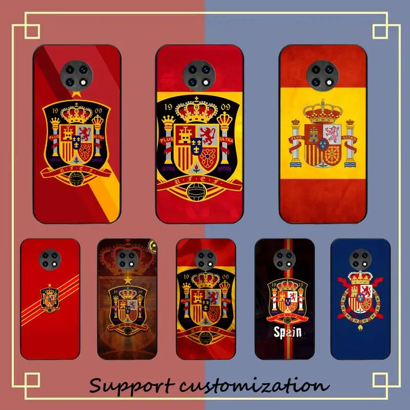 

Spain Coat of Arms Flag Phone Case For Xiaomi Redmi Note 8A 7 5 Note 8pro 8T 9Pro TPU Coque for note 6pro Funda Capa