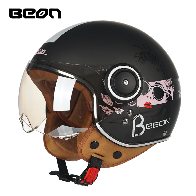 Мотоциклетный шлем Beon для мужчин и женщин летовые полулицевые электрические с