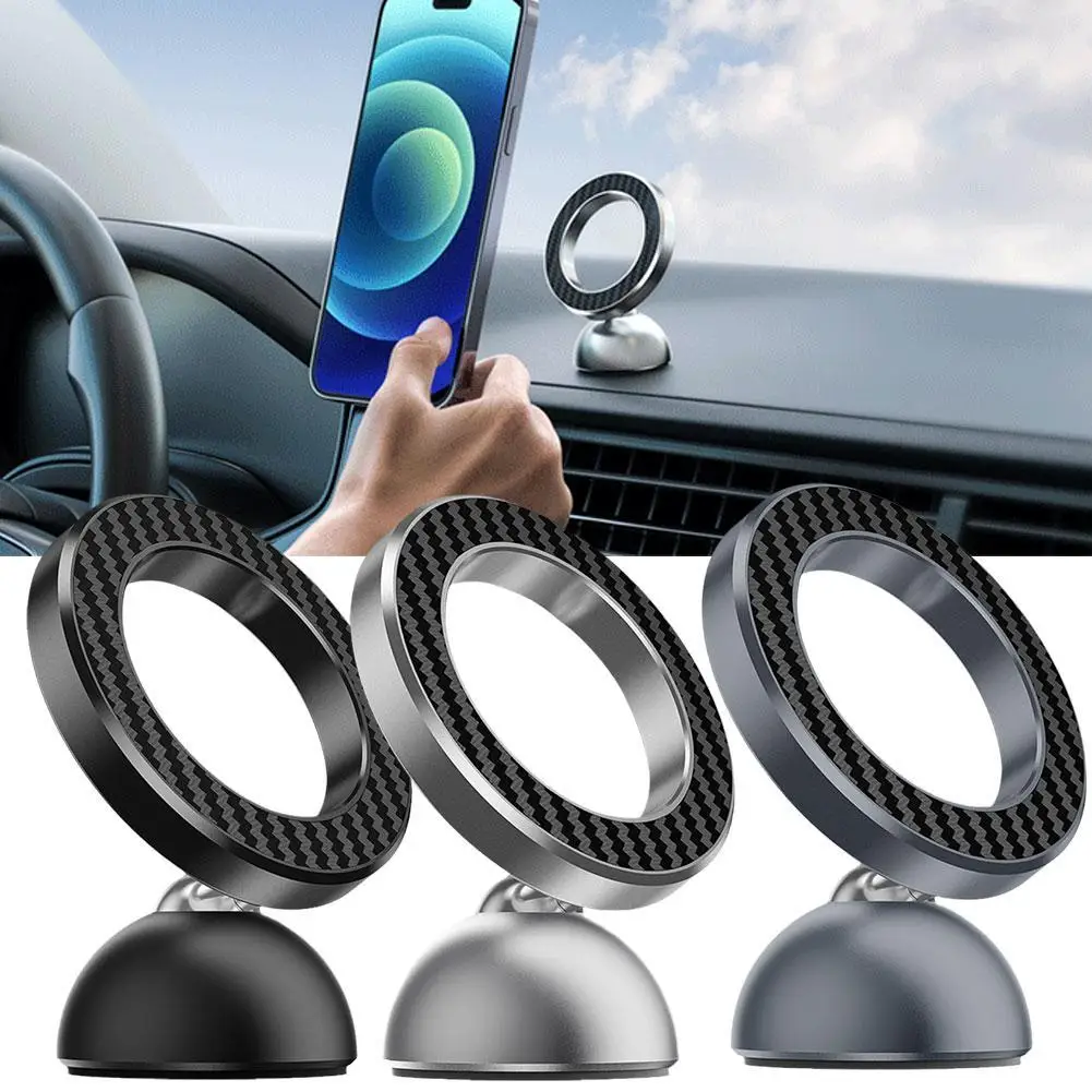 

Upgrade Magnetic Car Phone Holder for magsafe Aluminum Alloy Car Instrument Panel Magnetic Bracket For IPhone15/14 Samsung