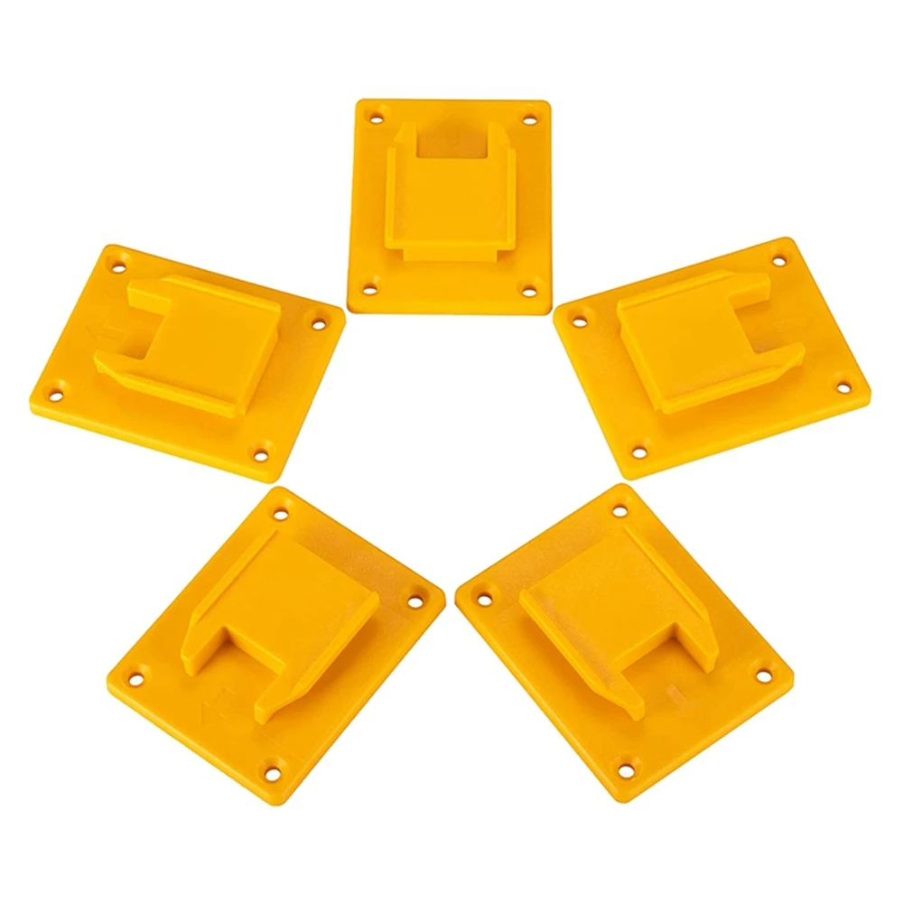 

5Pc Tool Mount Holder Hanger for Dewalt 20V & M18 18V Electric Drill -Yellow