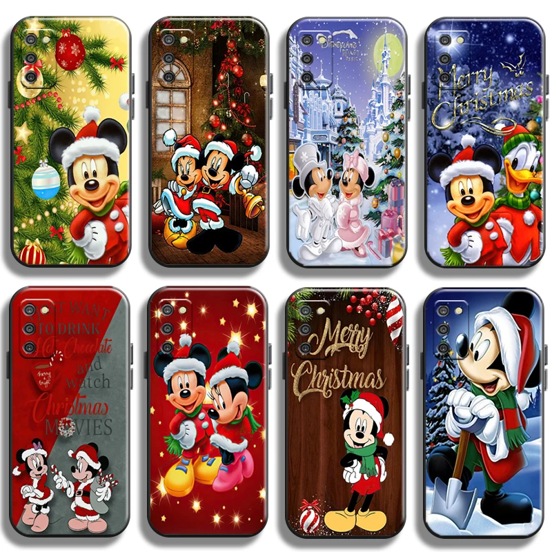

Merry Christmas Mickey Minnie For Samsung Galaxy A03 A03S Phone Case Cover Shockproof Cases Carcasa Funda Coque Shell Soft