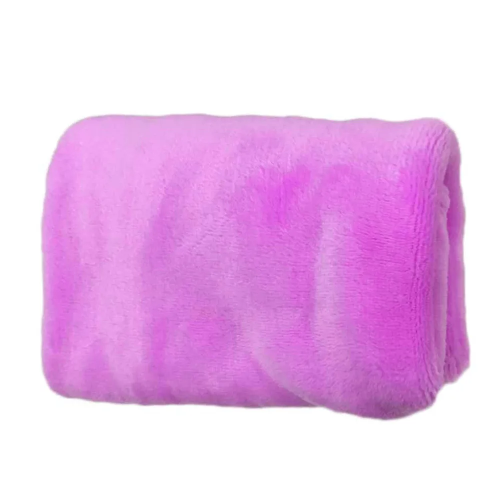 

New Household Solid Warm Small Flannel Blanket Plush Fleece Bed Sofa Office Air-condition Room Small Quilt 50*70cm 8