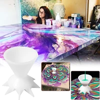 acrylic paint pouring split cup mini 7 leg funnel split cup for diy mandala flower pattern making pour painting graffiti
