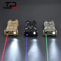tactical nagl red dot weapon aiming laser with strobe white light airsoft hunting gun lase peq 15