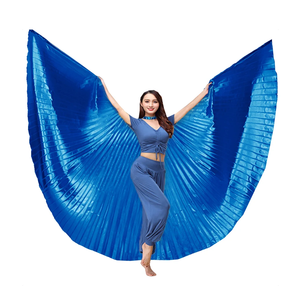 

360 Degree Belly Dance Wing Adult Costumes Carnival Shows Festivals Purple