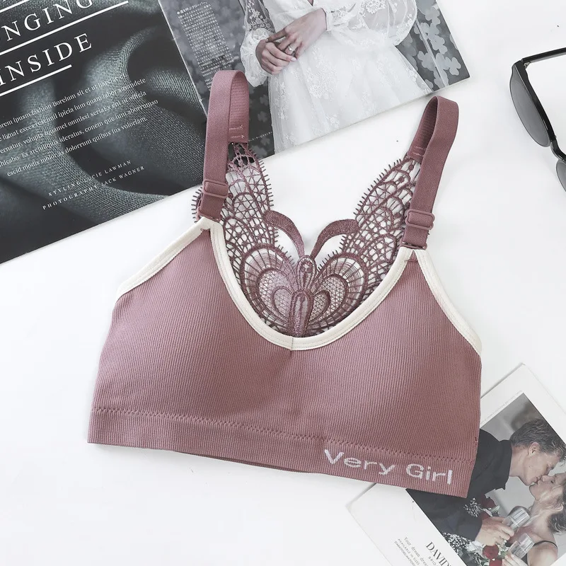 

2022 new European and American sexy gathered Japanese vest style butterfly beauty back wrap chest high elastic contrast color gi