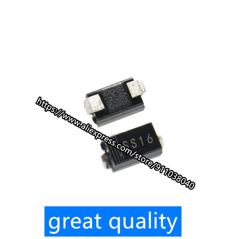 

1000PCS/LOT SMD Schottky diode SS16 SR160 SMA DO-214AC 1A 60V new original
