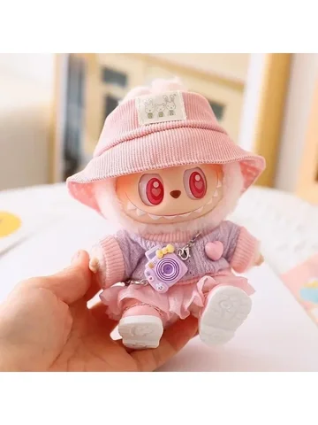 Аксессуары для кукол Ropa Labubu 17 см: толстовка, юбка