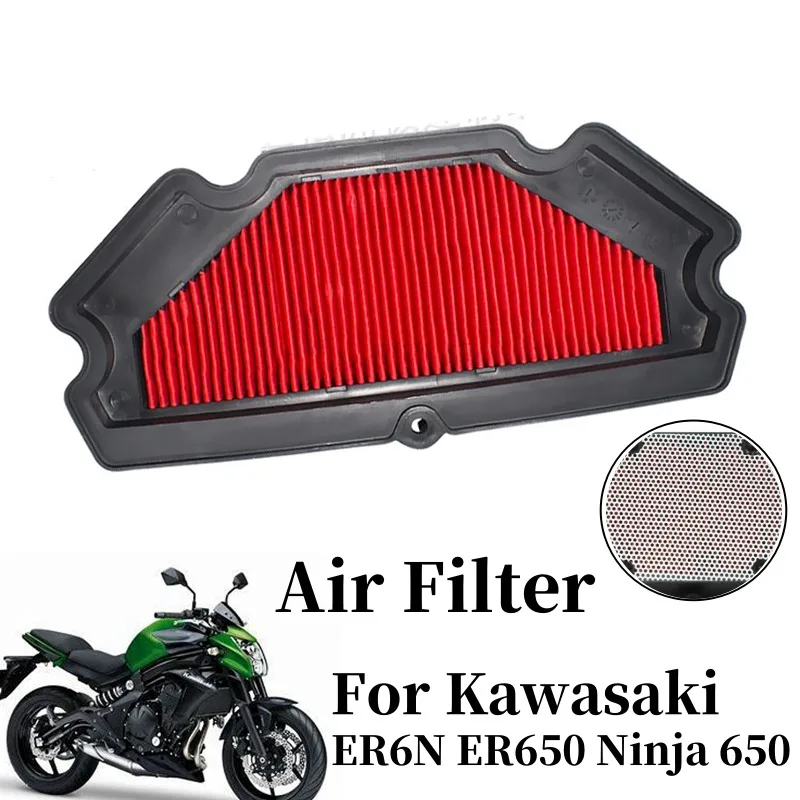 Фото Воздушный фильтр мотоцикла, впускной фильтр для Kawasaki ER-6N ER6N ER650 2012-2016 EX650 Ninja 650 EN650 2015-2020, аксессуары для мотоциклов №1