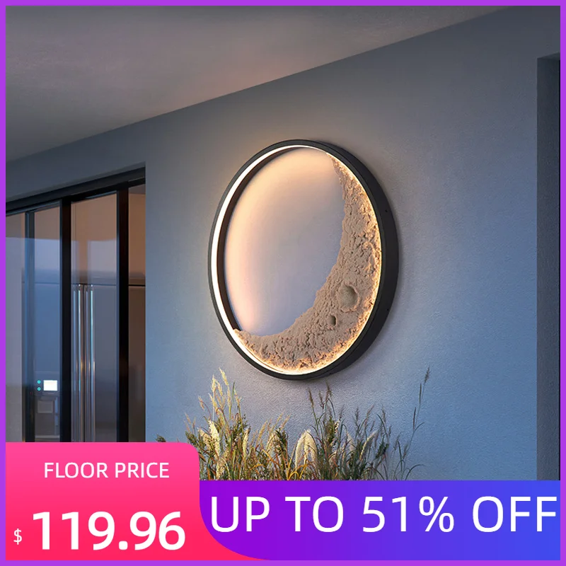 

Outdoor wall lamp waterproof hallway lamp staircase aisle exterior wall lamp garden lamp balcony wall lamp porch wall moon lamp