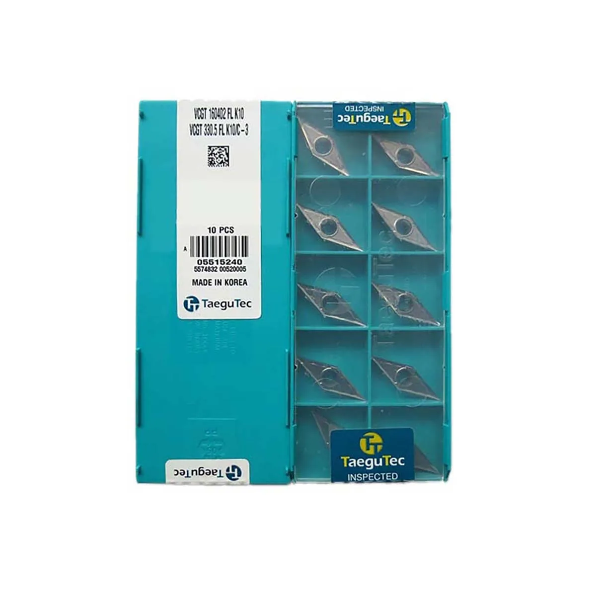 

TaeguTec 100% Original VCGT VCGT160412 VCGT160408 VCGT160404 VCGT160402 VCGT11T304 VCGT110302 Finishing Carbide Turning Inserts