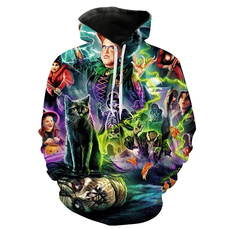 

2021 New Hoodies Fashion Hocus Pocus 3D Printed Men Women Children Sweatshirts Pullover Long Sleeve Boy Girl Kids Casual Tops